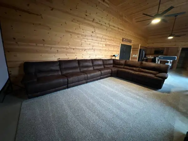 Huge brown sectional