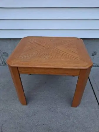 Household Wooden End Side Table With Drawer