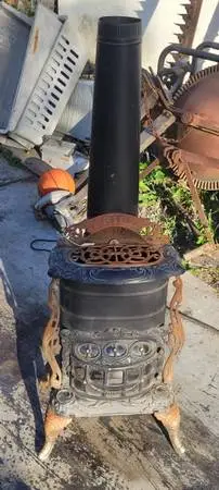 Cutest Potbelly Stove ever Gas
