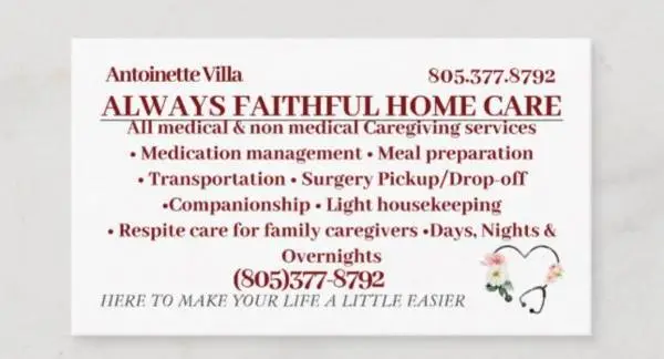 Experienced Private caregiver
