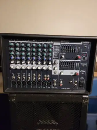 Powered mixer and speakers