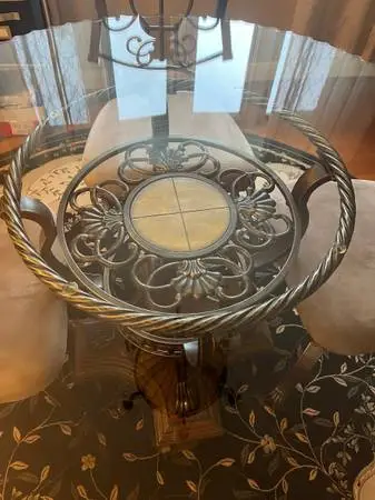 Glass Dining Table Set