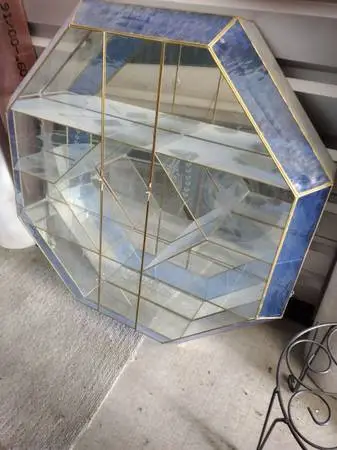 Retro stained glass cabinet