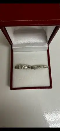 Zales women’s diamond engagement ring set. 14K gold
