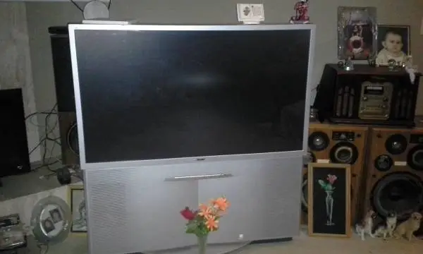 SONY Flat Screen TV, 44 ½ long by 25 wide (52 across) is the screen