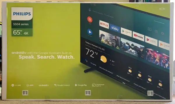 Like New in Box - Philips 65 Class 4K Ultra HD (2160p) Android Smart LED TV