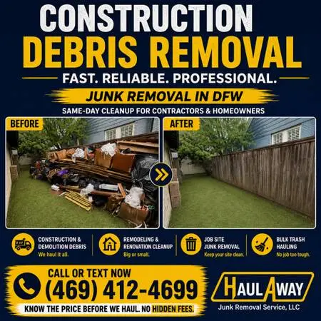LOCAL JUNK REMOVAL NEAR ME DALLAS TX | FAST JUNK PICKUP & HAULING