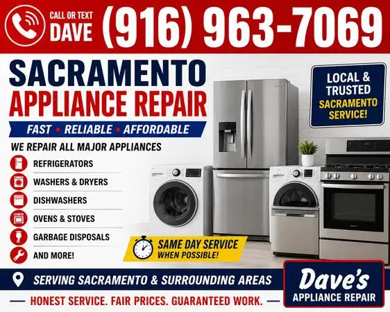 Appliance Repair Service in Sacramento CA