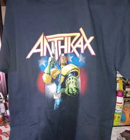 Anthrax Judge Dredd thrash metal T-shirt