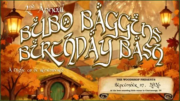 2 Tickets to Bilbos Birthday Bash LOTR/Hobbit event at the Woodshop