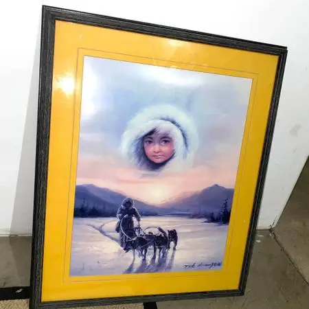 Tok Hwang dog Sled Print