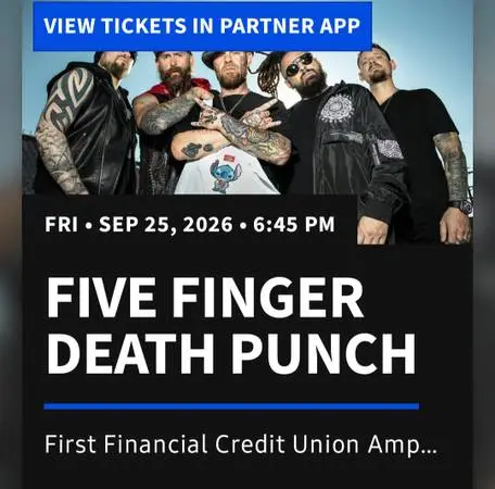 FIVE FINGER DEATH PUNCH FRI 25th
