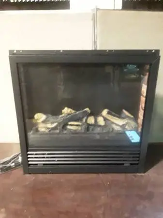 24 1500W Black Electric insert unit fireplace -New-
