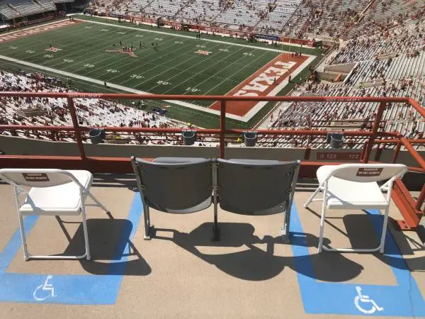 4 TICKETS UT FOOTBALL 2026 - UPPER CORNER CHAIRBACKS - ADA IF NEEDED