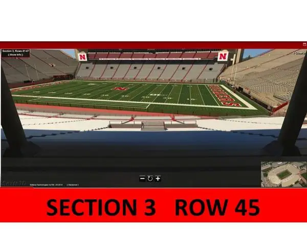 2 TIX HUSKERS 2026 FOOTBALL SEASON - 15 YARD LINE ROW 45