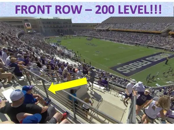 1-3 TICKETS TCU FOOTBALL 2026 SEASON - FRONT ROW 200 LEVEL!!!