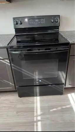 Black stove 30 inch wide