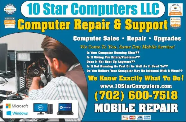 ⭐ COMPUTER REPAIR ⭐ LAPTOP REPAIR ⭐ SERVING ALL OF LAS VEGAS!! 🚗 ⭐
