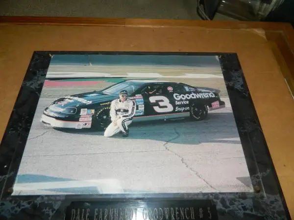 DALE EARNHARDT SR. #3 NASCAR MARBLE PLAQUE