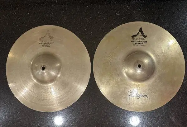 PAIR Zildjian A Custom Hi-Hat Cymbals