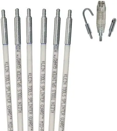 Klein Tools 56430 Glow Fish Rod Set Wire Puller 30 Foot