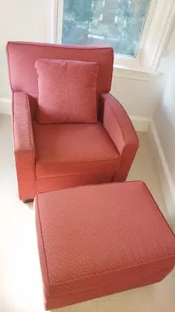 Livingroom chair and ottoman - can deliver