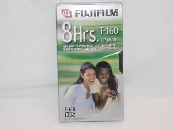 NEW VINTAGE FUJIFILM VHS 8 HOUR T-160 TAPE ~ RECORDABLE VHS TAPE