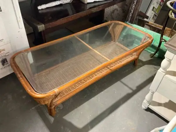 RATTAN COFFEE TABLE