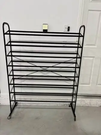 8 Tiers Shoe Rack with Wheels