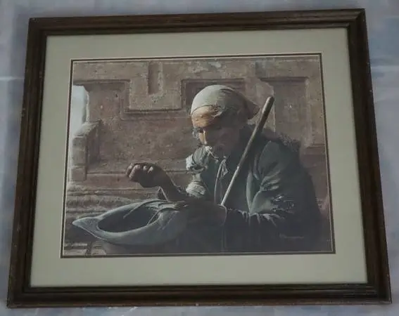 Be Thankful signed Howard Burger Art Print numbered 959/1000 (framed)