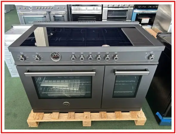 Bertazzoni Professional Series 48 In. Induction Range- Black Carbonio