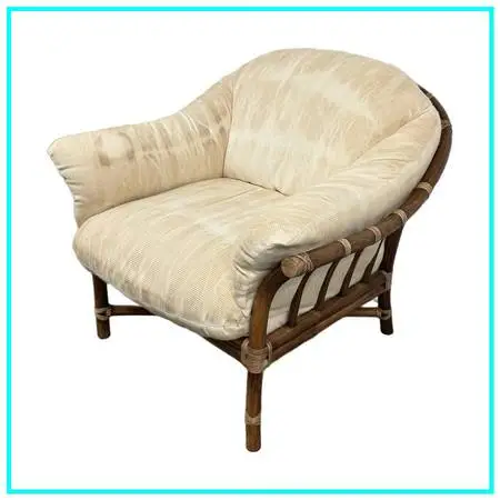 Mcguire Furniture Modern Organic Rattan Lounge Chair