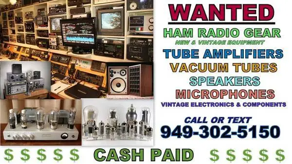 WANTED : Ham Radio, Speakers, Vintage Stereos, Radio Tubes, Amplifiers