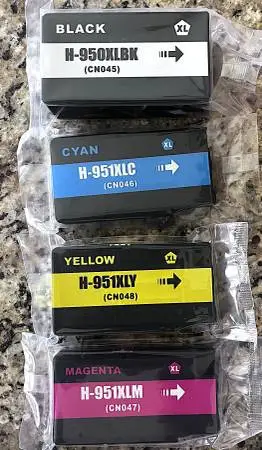 HP ink cartridges 950/951XL 8630 series printer brand new 4 pack