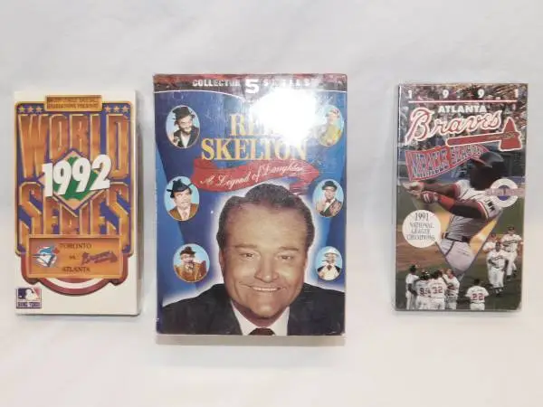 VHS TAPE COLLECTION OF RED SKELTON - MLB WORLD SERIES ~ NEW IN WRAPPER