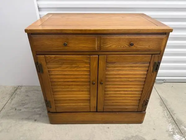 Wooden Storage Cabinet with a drawer and lower storage — In EXCELLENT conditio