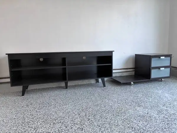 Wooden TV Stand & Wooden Night Stand