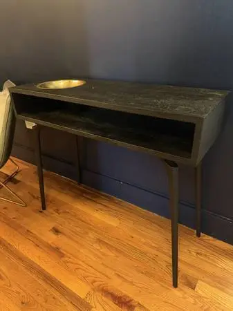 CB2 Black Console Table