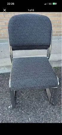 Stackable office Chair upholstered Reception chair $100 for 3 or $35 each addres