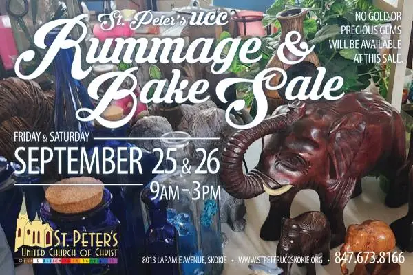 St. Peter’s UCC’s HUGE Annual Rummage and Bake Sale