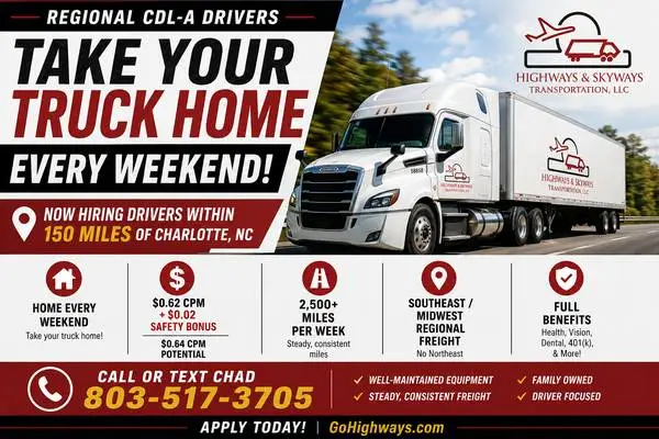 Class A CDL truck driver, dry van