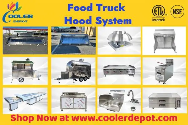 Food Trailer truck Hood Exhaust Fan Food Truck Equipment