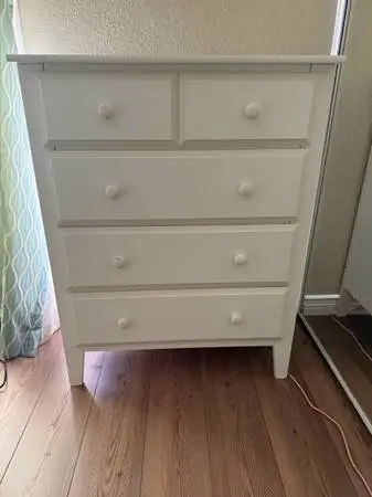 White Tall Dresser