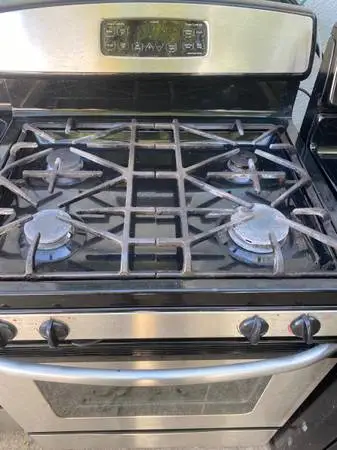 GE gas stove delivered and installed