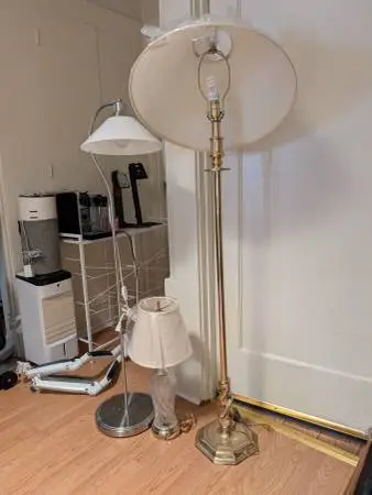 Table and Floor lamps in good condition