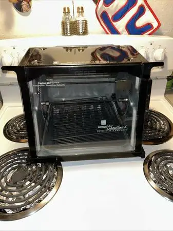 Ronco Compact Showtime Plus Rotisserie BBQ Oven Black Model Jr 2500
