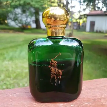 Vintage Ralph Lauren Polo After Shave Splash Green Bottle -Tested/Used