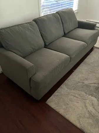 Three seat grey couch
