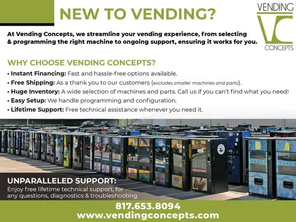 Explore the Largest Selection of Vending Machines in the USA!