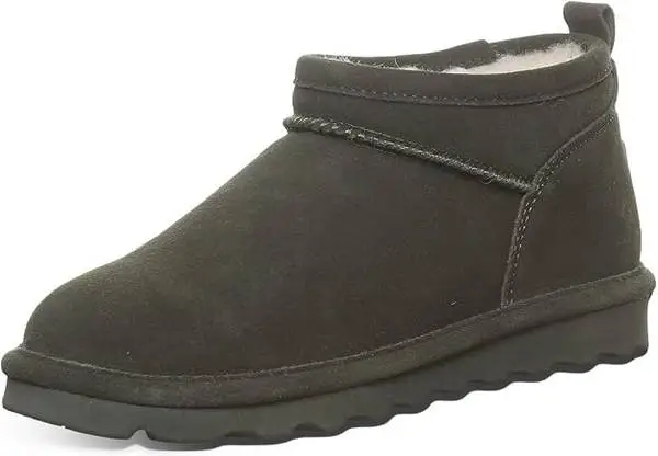 BEARPAW Women’s Super Shorty Ankle Boots, Seaweed Size 7.5M, BRAND NEW